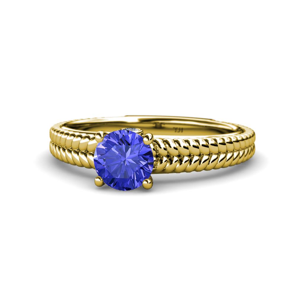 Kelis Desire Tanzanite and Diamond Engagement Ring 