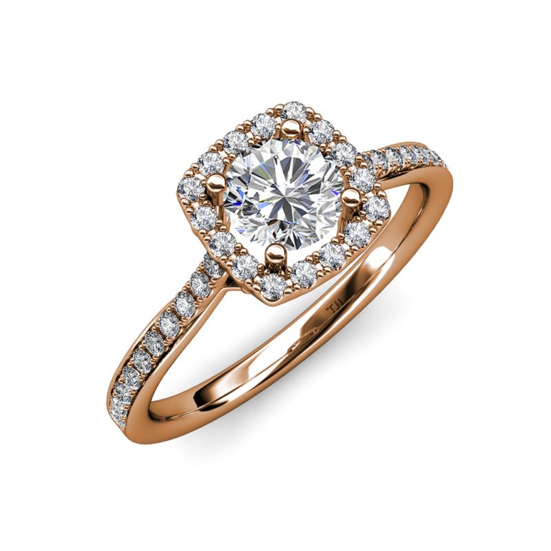 Anne Desire Diamond Halo Engagement Ring  