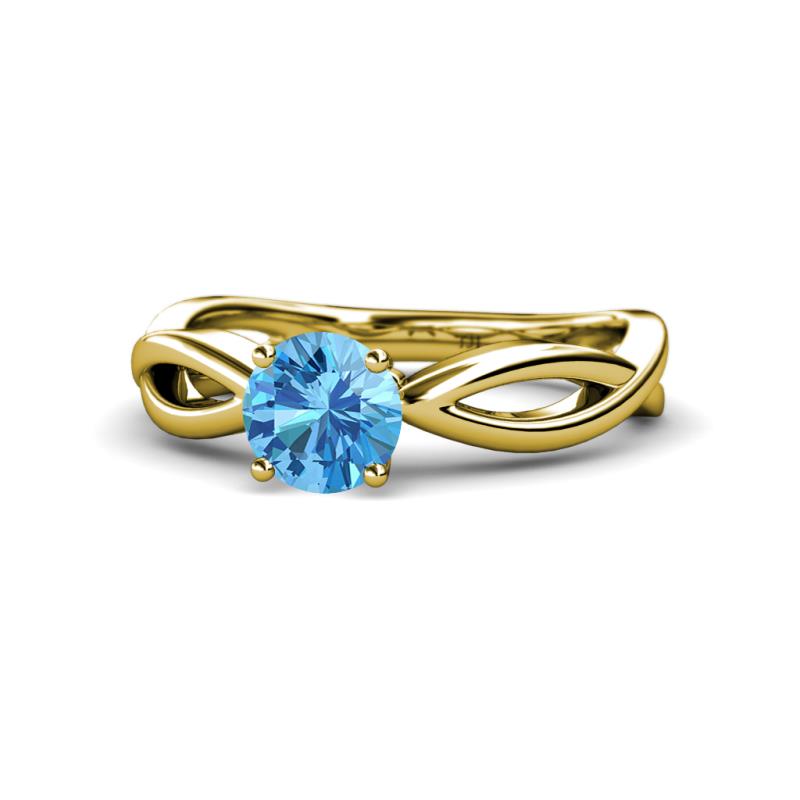 Senara Desire Blue Topaz Engagement Ring 