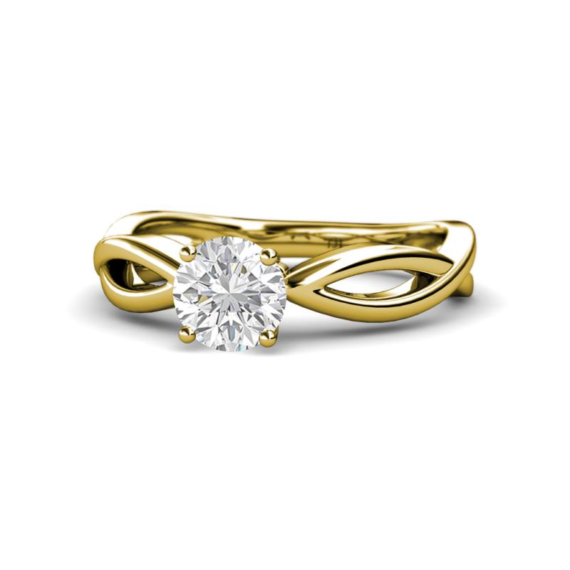 Senara Desire White Sapphire Engagement Ring 