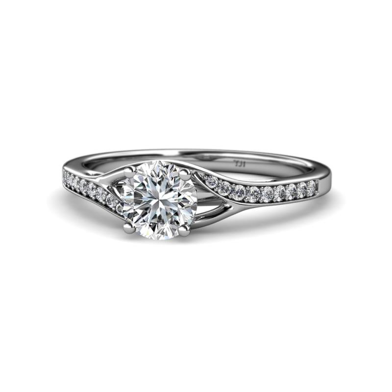 Grianne Signature Round Diamond Engagement Ring 