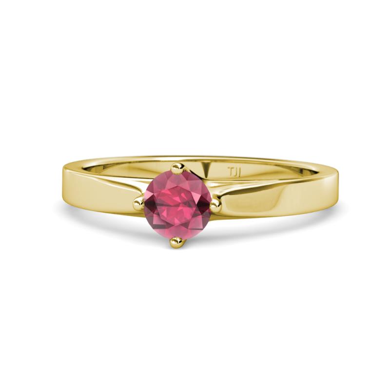 Neve Signature Rhodolite Garnet 4 Prong Solitaire Engagement Ring 