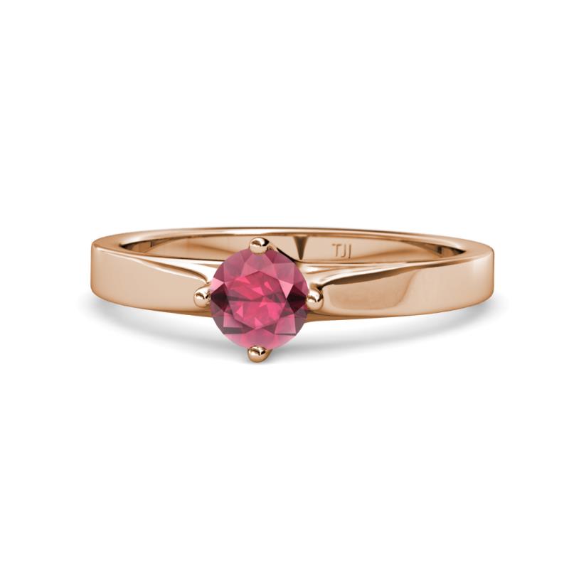 Neve Signature Rhodolite Garnet 4 Prong Solitaire Engagement Ring 