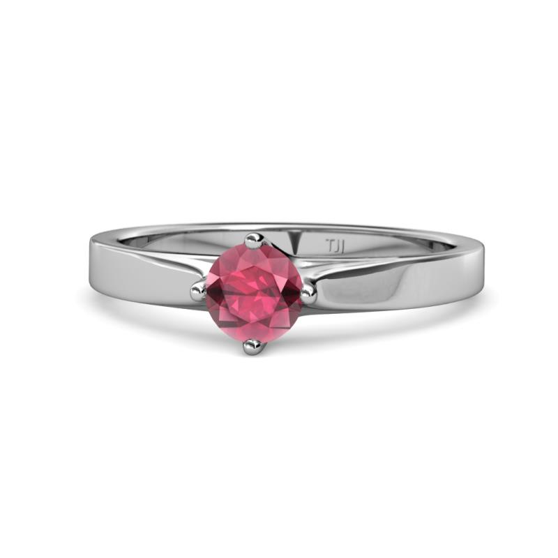 Neve Signature Rhodolite Garnet 4 Prong Solitaire Engagement Ring 