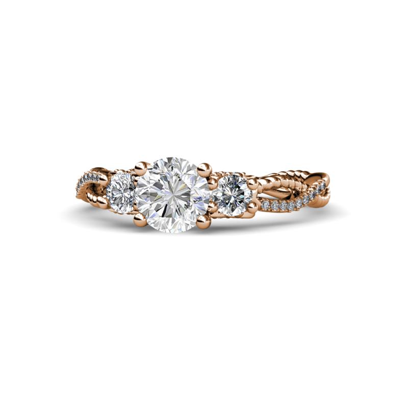 Alika Signature Diamond Three Stone Engagement Ring 