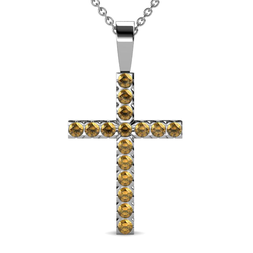 Aja Citrine Cross Pendant 