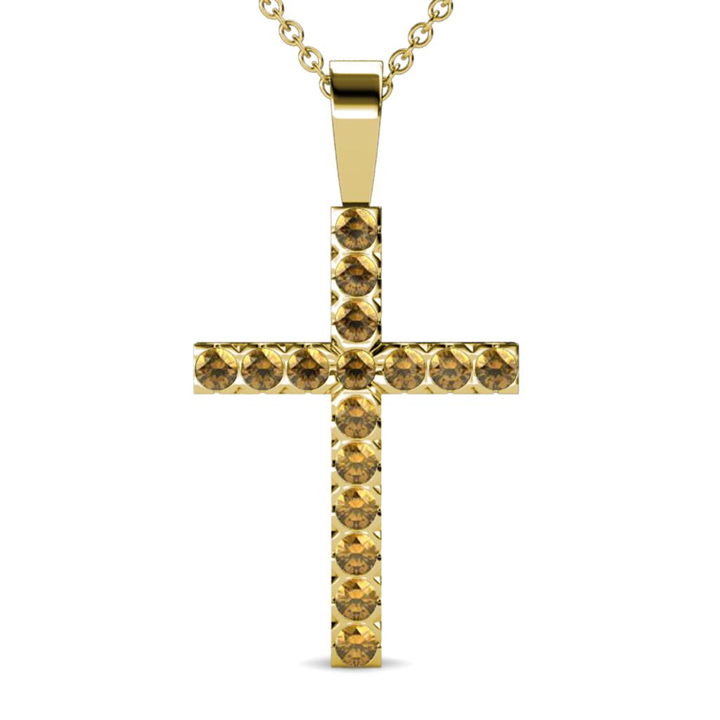 Aja Citrine Cross Pendant 