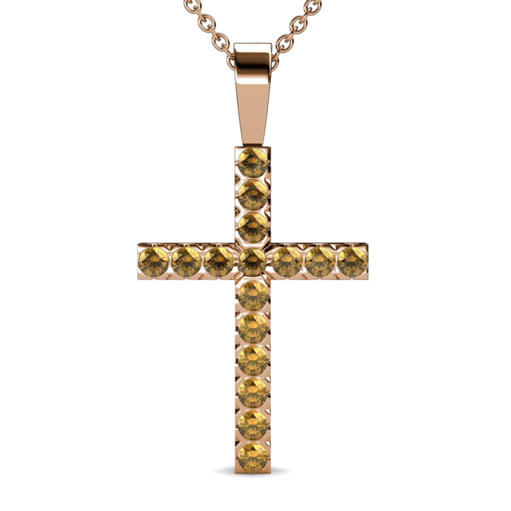 Aja Citrine Cross Pendant 