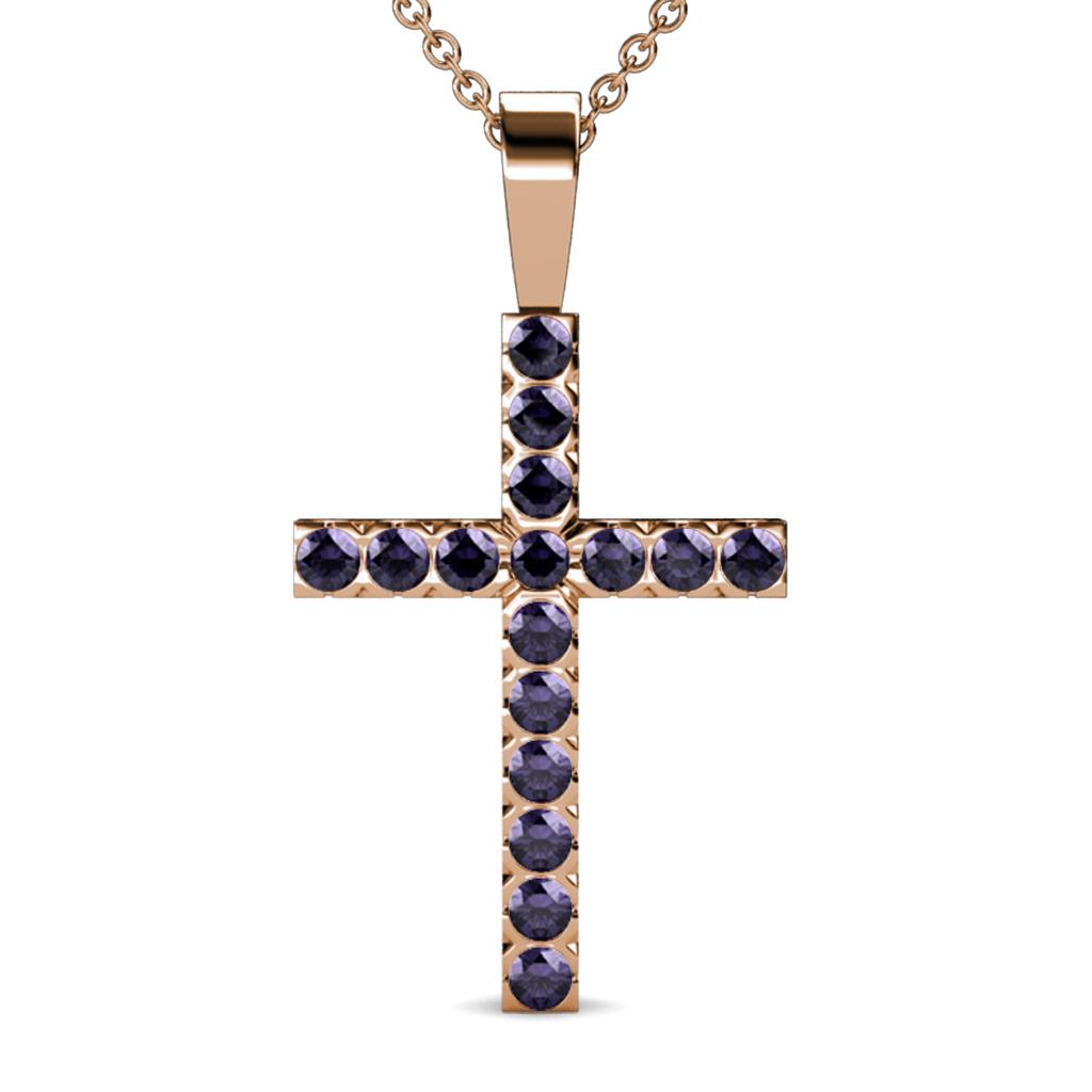 Aja Iolite Cross Pendant 