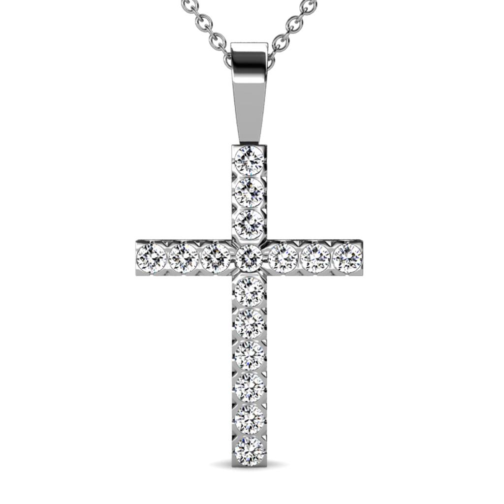 Aja Diamond Cross Pendant 