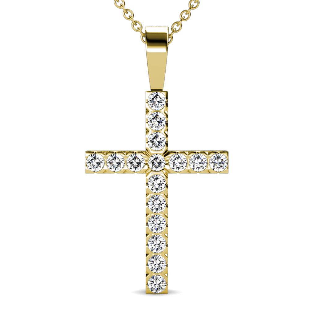 Aja Diamond Cross Pendant 