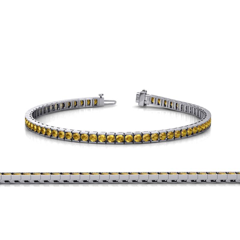 Abril 2.00 mm Citrine Eternity Tennis Bracelet 