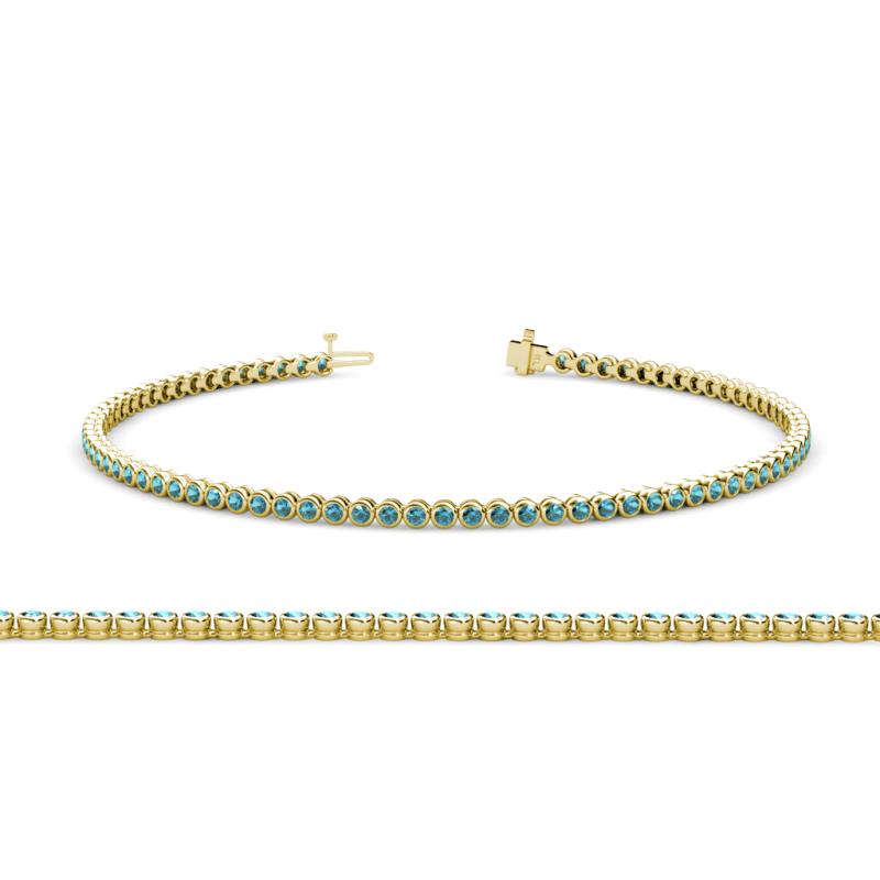 Quon (2mm) London Blue Topaz Tennis Bracelet 
