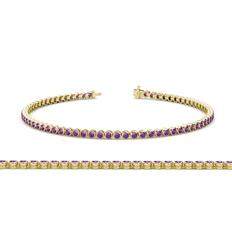 Quon (2.4mm) Amethyst Tennis Bracelet 