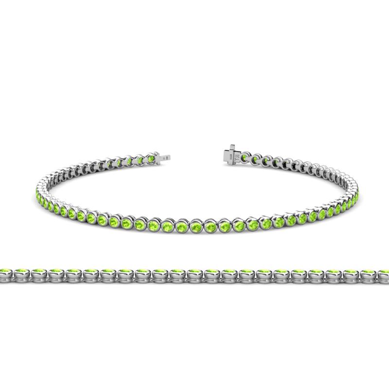 Quon (2.4mm) Peridot Tennis Bracelet 
