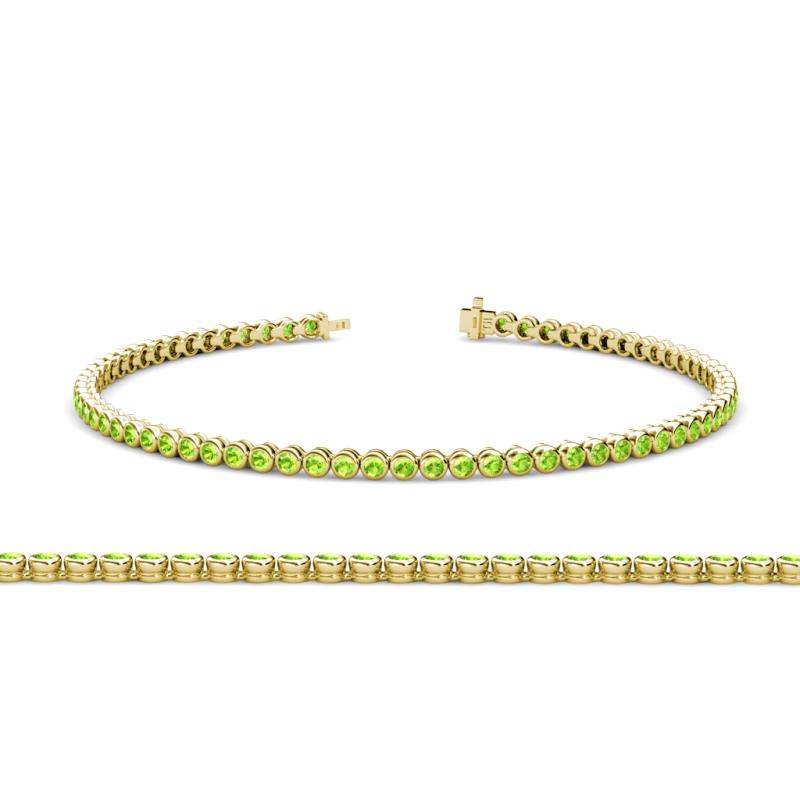 Quon (2.4mm) Peridot Tennis Bracelet 