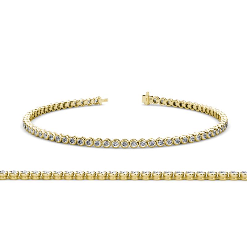 Quon 2.40 mm Diamond Eternity Tennis Bracelet 