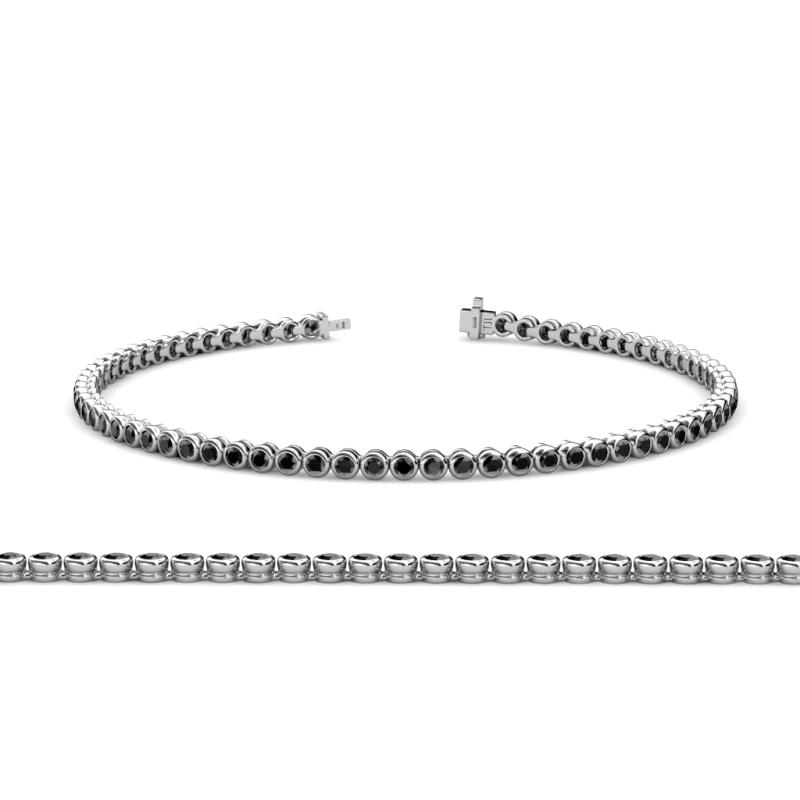 Quon (2.7mm) Black Diamond Tennis Bracelet 