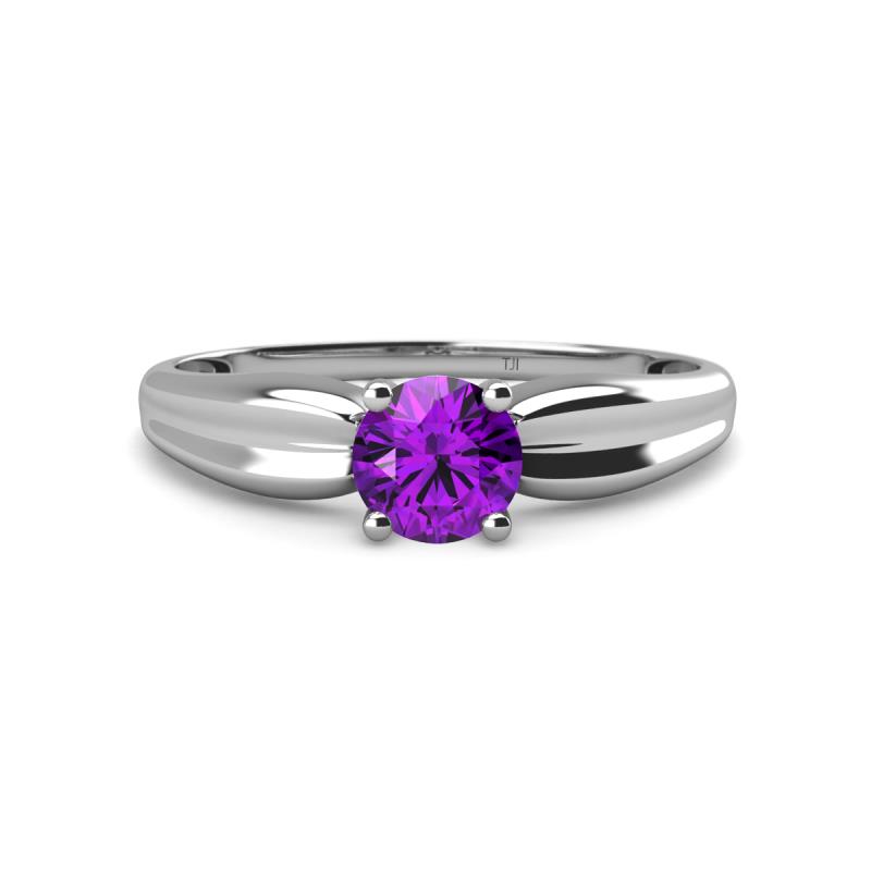 Kelila 6.50 mm Round Amethyst Solitaire Engagement Ring 