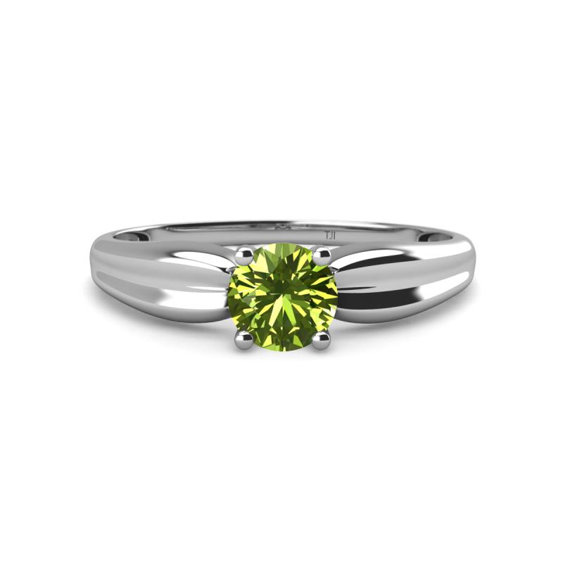 Kelila 6.50 mm Round Peridot Solitaire Engagement Ring 