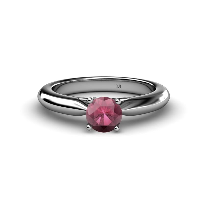 Akila Rhodolite Garnet Solitaire Engagement Ring 