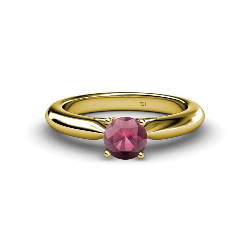 Akila Rhodolite Garnet Solitaire Engagement Ring 