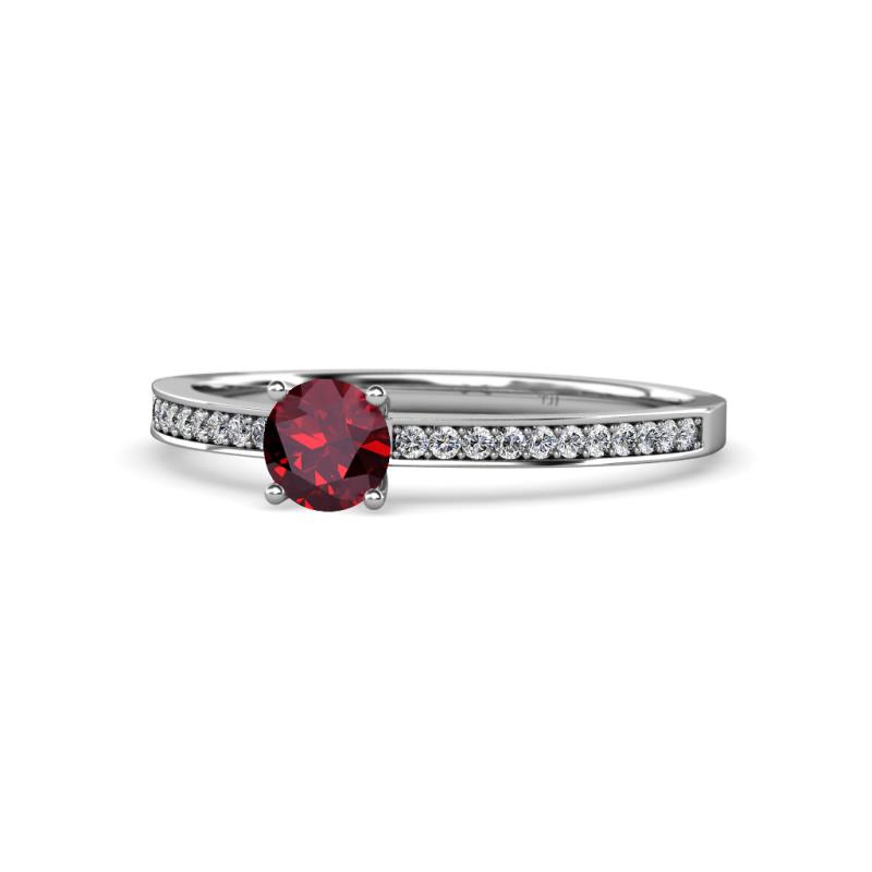Celia Ruby and Diamond Engagement Ring 