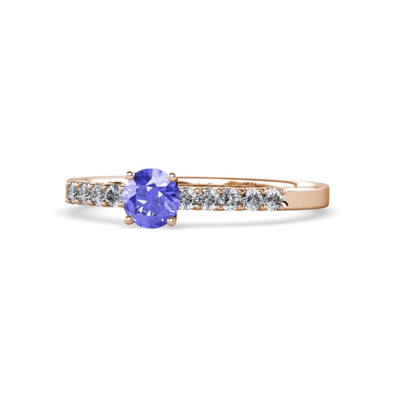 Juan Tanzanite and Diamond Engagement Ring 