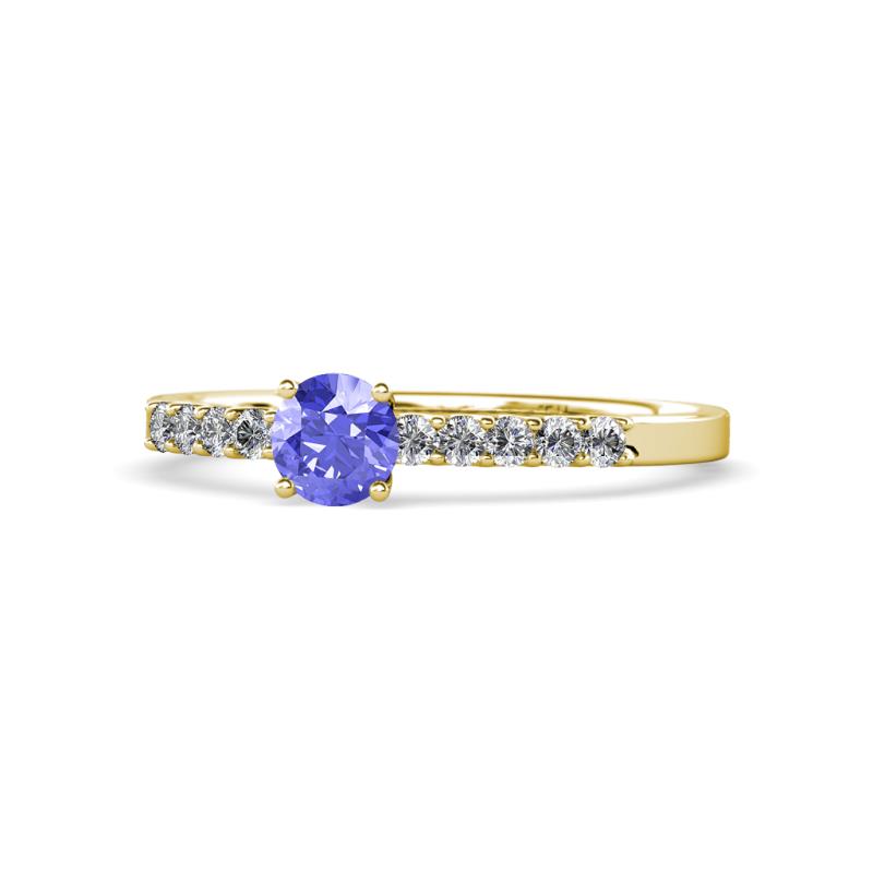 Juan Tanzanite and Diamond Engagement Ring 