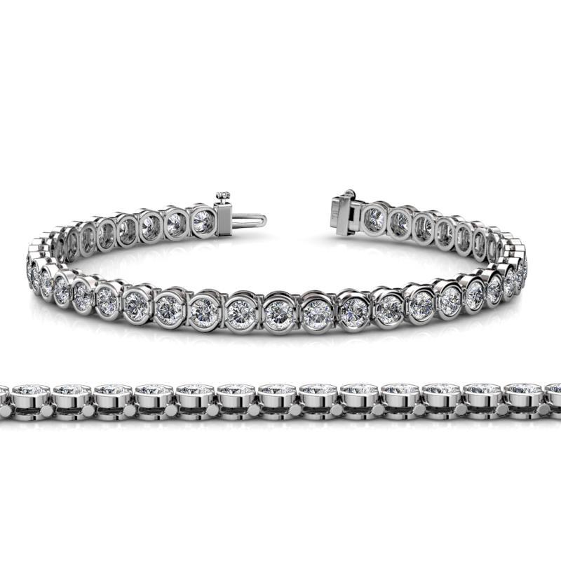 Tiara 3.10 mm Diamond Eternity Tennis Bracelet 