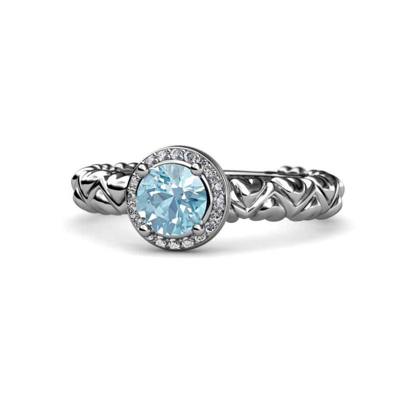 Cora Signature Halo Engagement Ring 