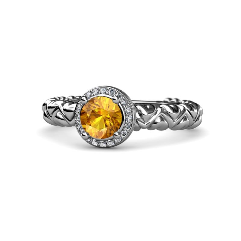 Cora Signature Halo Engagement Ring 