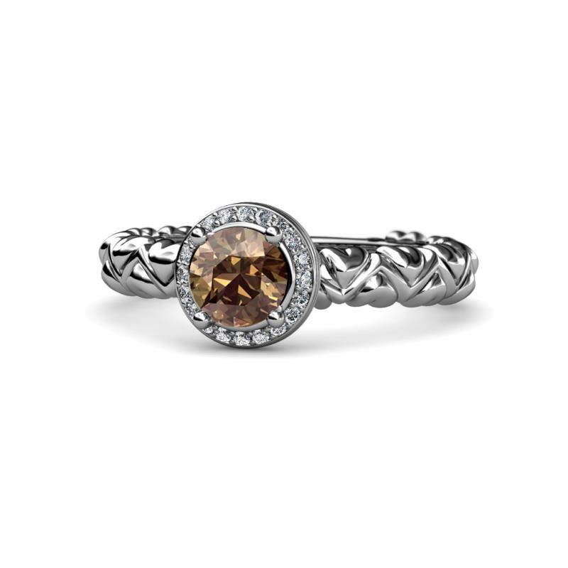 Cora Signature Halo Engagement Ring 