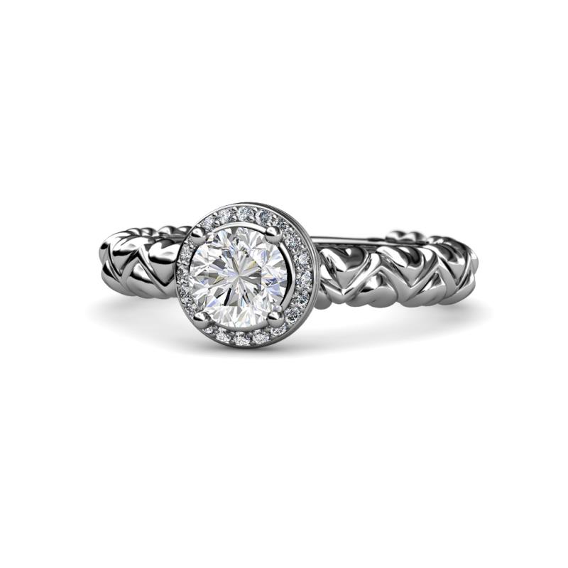 Cora Signature Halo Engagement Ring 