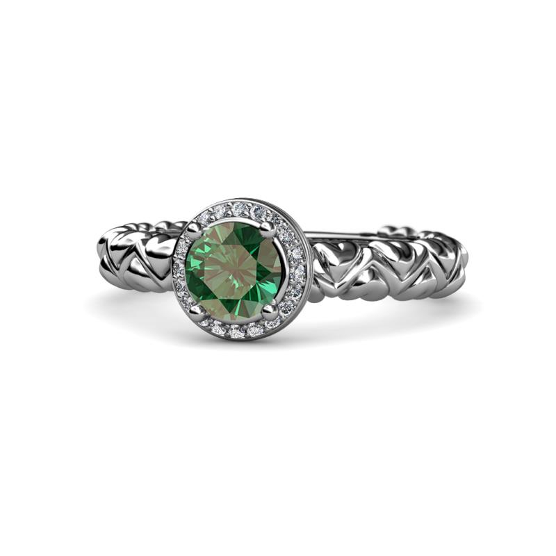 Cora Signature Halo Engagement Ring 