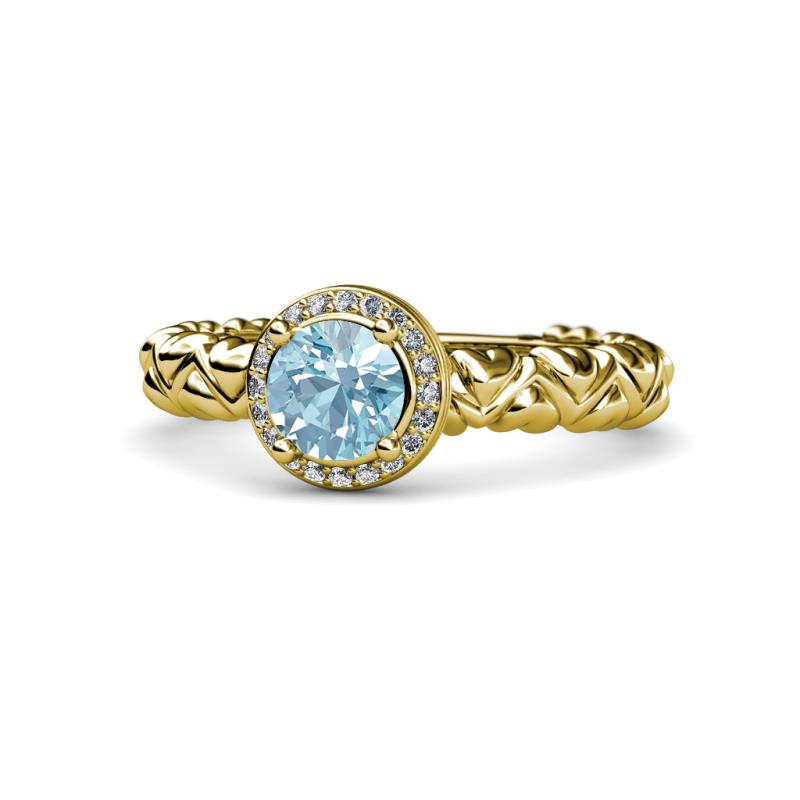 Cora Signature Halo Engagement Ring 