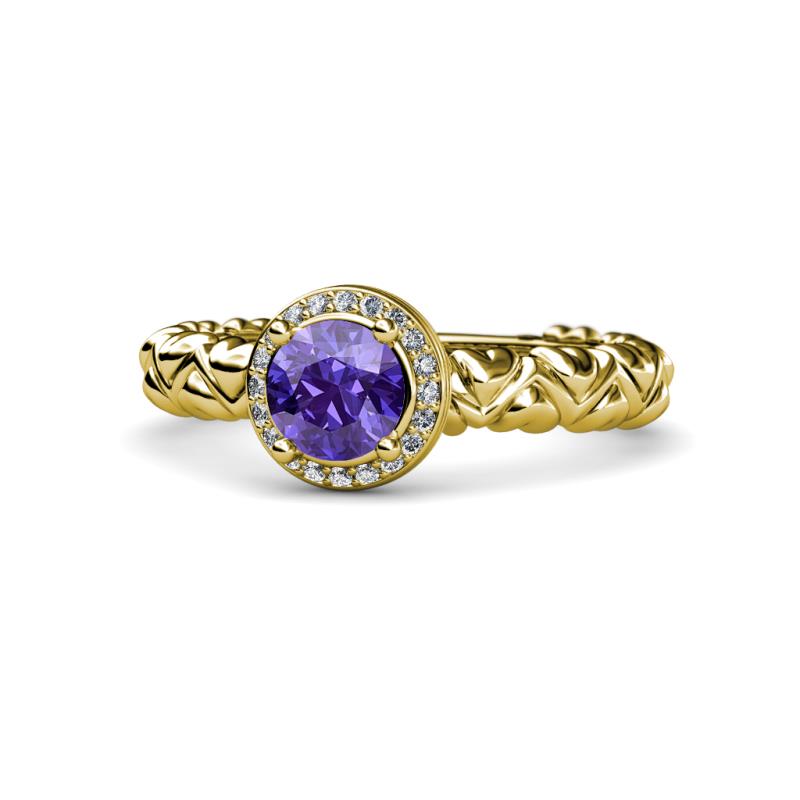 Cora Signature Halo Engagement Ring 