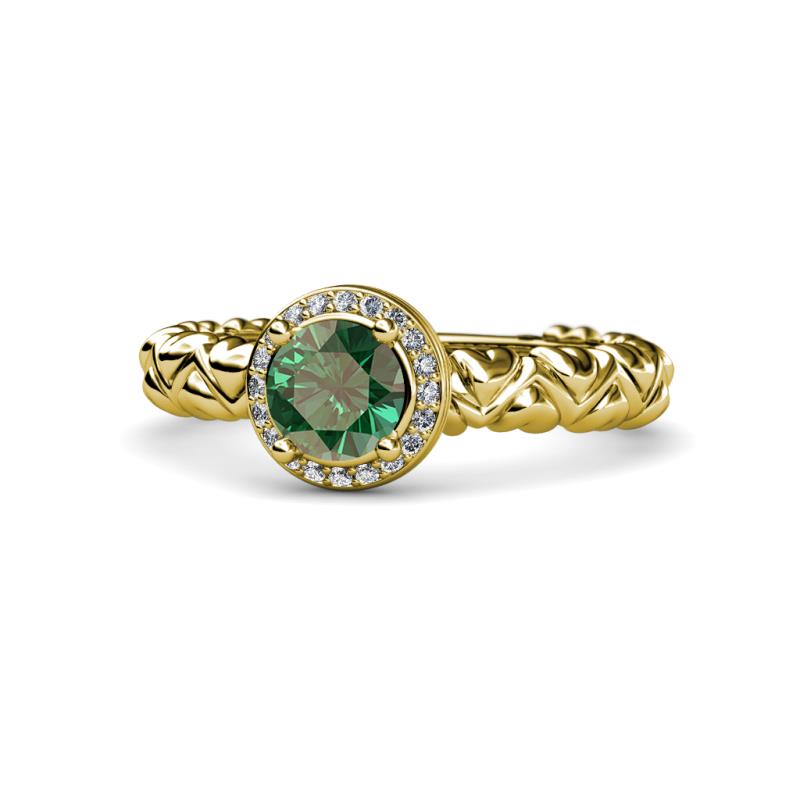 Cora Signature Halo Engagement Ring 