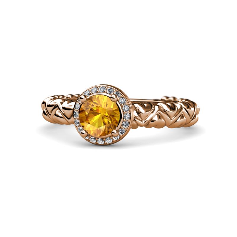 Cora Signature Halo Engagement Ring 