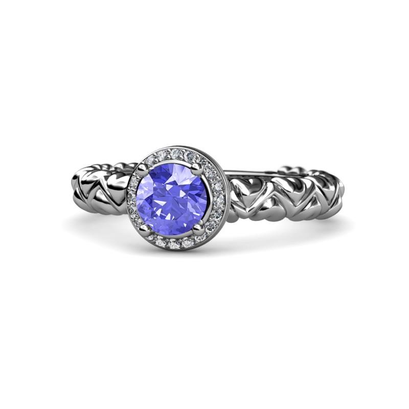 Cora Signature Halo Engagement Ring 
