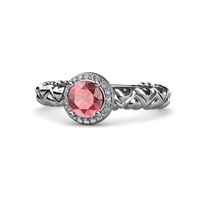 Cora Signature Halo Engagement Ring 