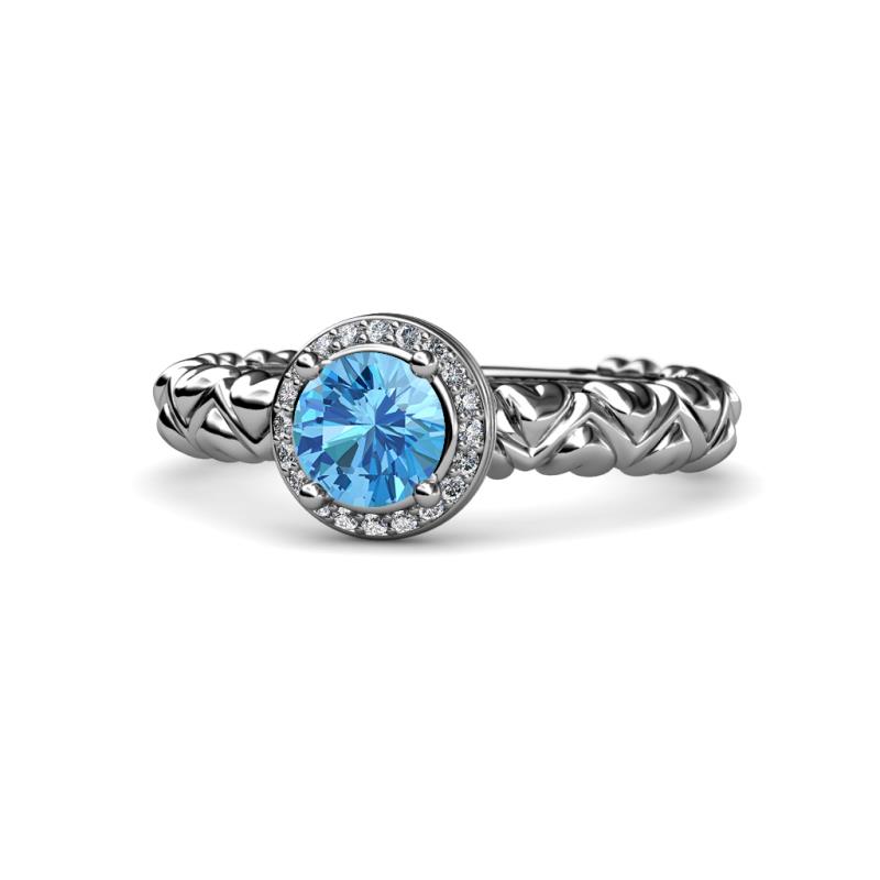 Cora Signature Halo Engagement Ring 