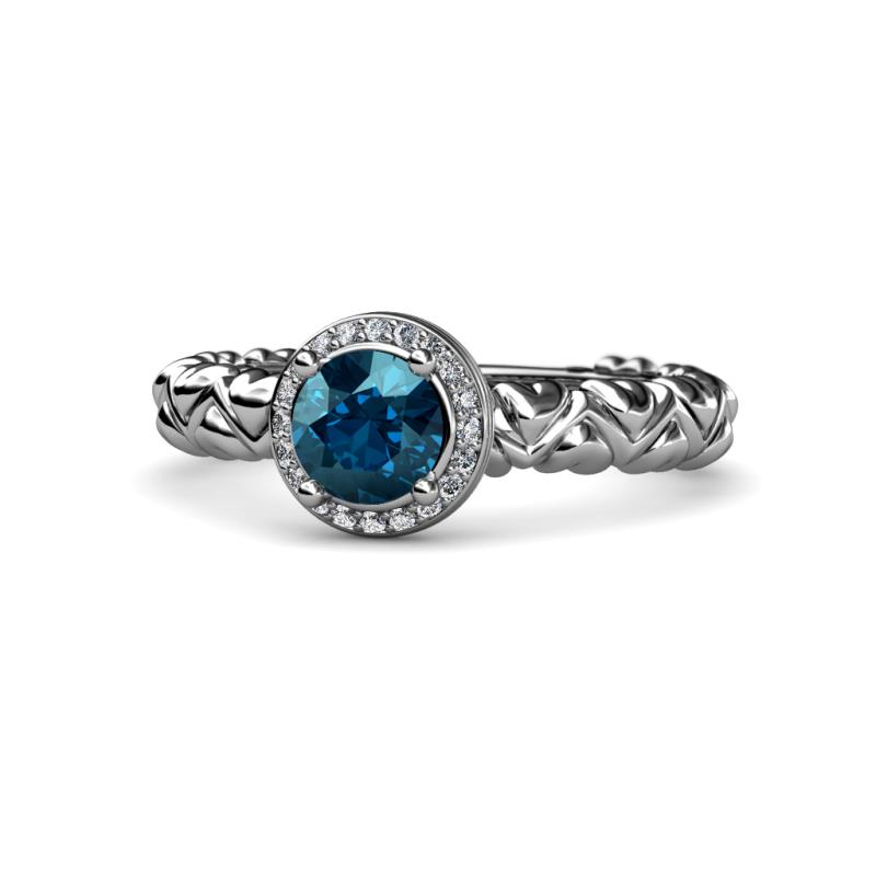 Cora Signature Halo Engagement Ring 