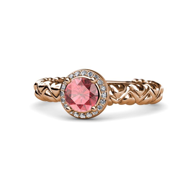 Cora Signature Halo Engagement Ring 