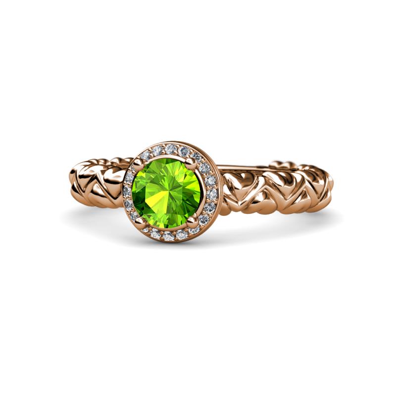 Cora Signature Halo Engagement Ring 