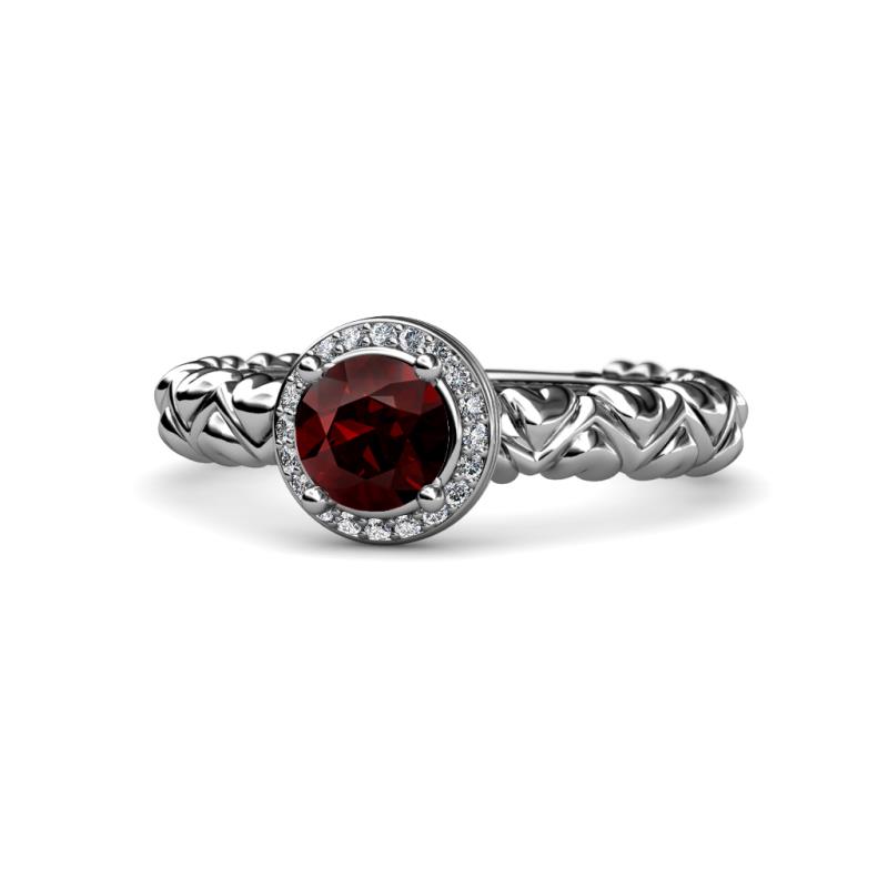 Cora Signature Halo Engagement Ring 