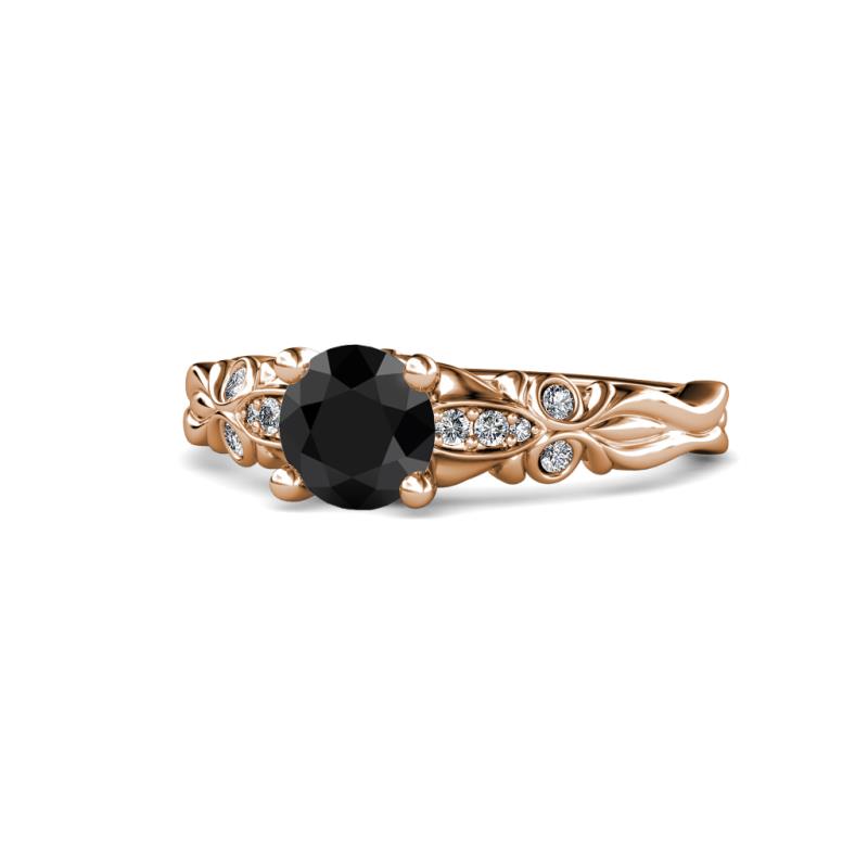 Carina Signature Black and White Diamond Engagement Ring 
