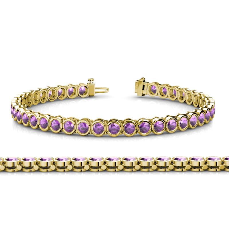 Tiara 3.50 mm Amethyst Eternity Tennis Bracelet 