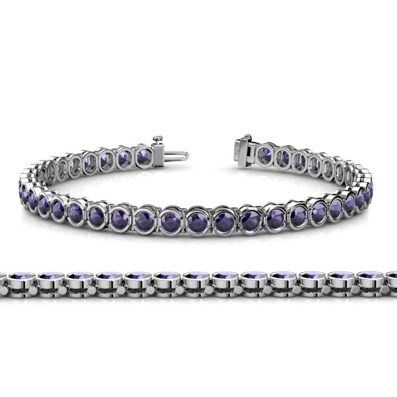 Tiara 3.80 mm Iolite Eternity Tennis Bracelet 