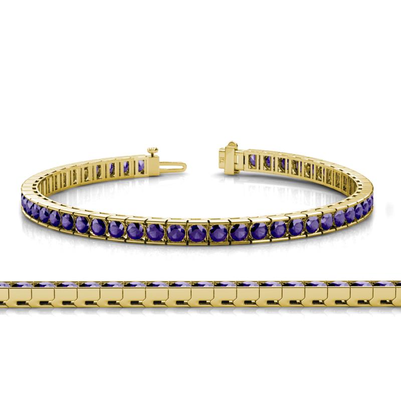 Abril 3.10 mm Iolite Eternity Tennis Bracelet 